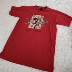 USA製 90年代 ホピ族 ココペリ スーベニア Tシャツ M レッド 赤