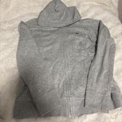 LACOSTE グレー フルジップフーディ 36