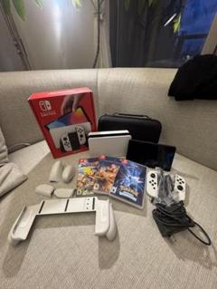 任天堂SWITCH有機ELモデル（ホワイト）+ ソフト3本+アクセサリー付き