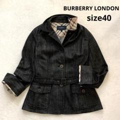 バーバリーロンドン　デニムジャケット　42　レディース　BURBERRY 2025年最新】BURBERRY LONDON レディース Gジャン・デニム