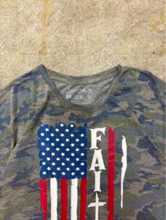 迷彩柄 アメリカプリントTシャツ ヴィンテージ 古着