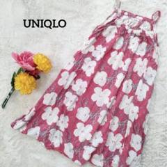 インド製UNIQLO【キッズ140】【ハワイアン】キャミソールワンピース