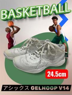 アシックス GELHOOP V14 ホワイト バスケットシューズ　24.5cm