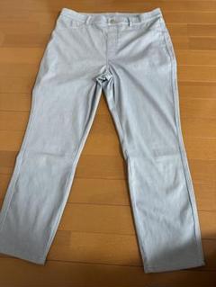 ユニクロ　クロップドレギンスパンツ　ライトブルー　XXL