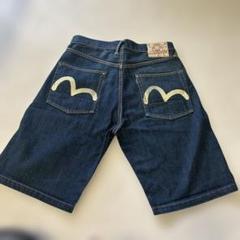 エヴィス ハーフパンツ 32サイズ ストライプ EVISU - サイズ32 7001 白カモメ ハーフ エヴィス エビスの通販