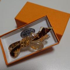 張鼈甲 バレッタ 髪留め