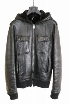エディ期！アーカイブ Dior Homme 05AW レザーダブルライダース52 Yahoo!オークション - 【幻05awレザー】ディオールオム Dior