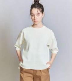 専用　ミラノリブ カーブスリーブ ニットプルオーバー BEAUTY&YOUTH UNITED ARROWS（ビューティーアンドユース