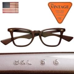 極美品稀少 50s USA ヴィンテージ メガネ B&L ボシュロム 48-20のサムネイル