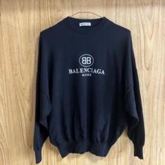 ✨BALENCIAGA シルク100%長袖トップス 黒 36size