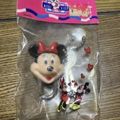 昭和レトロ　ミニーマウス 鍵付きキーホルダー