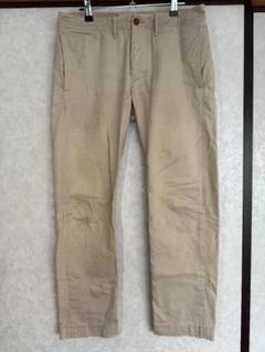 RRL ダブルアールエル チノパン【W29】ベージュ　ヴィンテージ加工　無地 ダブルアールエル RRL OFFICERS FIELD CHINO TROUSER 10.8oz