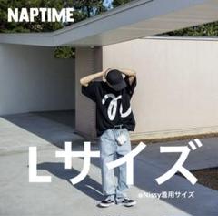Nissy naptime. プリントBIG Tシャツ BLACK ナップタイム - メルカリ