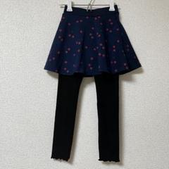 美品　ズボン　パンツ　120cm さくらんぼ　ネイビー