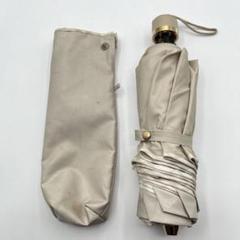 ✨美品✨【バーバリー】折りたたみ傘　コンパクト傘　ベージュ　ブランド傘　ロゴ
