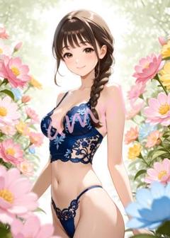 c756 高画質 A4 ポスター イラスト 美女 アニメ コスプレ