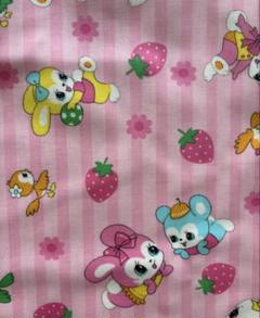 ☆新品未使用☆ビニール生地☆レトロ柄☆ピンク