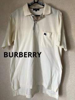 BURBERRY バーバリーロンドン　　ポロシャツ M クリーム色のサムネイル
