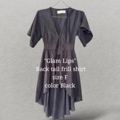 【Glam Lips】Back tail frill shirt F 着画有のサムネイル