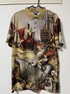 ASOS アートプリント ポロシャツ L