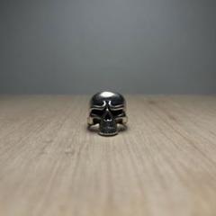 Vintage Skull Ring Silver 925 Size 20〜