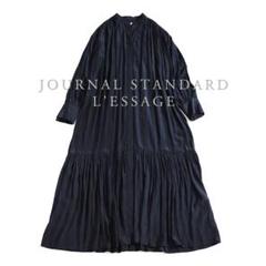 154t*美品ジャーナルスタンダードレサージュ デシンマキシティアードワンピース