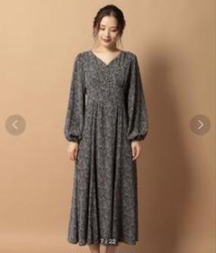 モノトーンプリントマキシワンピース　mystywoman