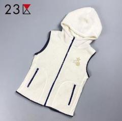美品 23区 GOLF ゴルフウェア ボアベスト ホワイト サイズ1*CD609