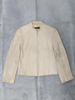 【高額売筋】 BCBGMAXAZRIA シープスキン レザー シングル ライダース ジャケット・アウター