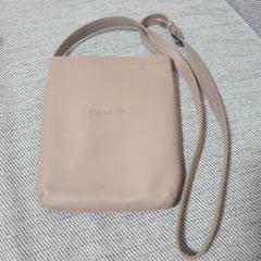 ✨ほぼ未使用 廃盤✨アエタ ショルダーバッグ ボンサック 本革 巾着 ベージュ 82447r.jpg