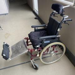 Kawamura KA722-40B 介助用車椅子 赤 Vicair カワムラ Kawamura KA722-40B 介助用車椅子 赤 Vicair カワムラ（カワムラ