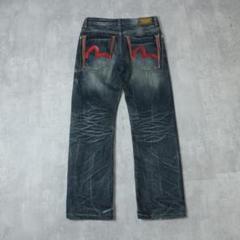 EVISU JEANS ストレートデニム 30 genus 赤カモメ