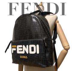 フェンディ　FENDI フィラ　コラボ　リュック Mania ズッカ　FF 黒