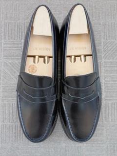 【美品&純正シューツリー付】J.MWESTON 180Loafer ローファー黒 JM WESTON 180ローファー ブラック6h Fウィズ ツリー・箱付き