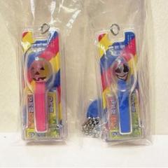 未開封 PEZ ペッツ ボールチェーンマスコット ガチャ パンプキン ゴーストのサムネイル