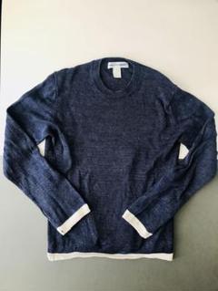 COMME des GARCONS SHIRT 麻100%ニット ネイビー 色違 コムデギャルソン シャツ フォーエバー カーディガン ネイビー