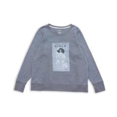 古着 ガール スウェット ライトグレー サイズXXL*ST127