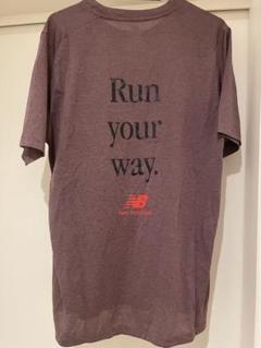 new balance パープル 陸上用シャツ　RUN YOUR WAY
