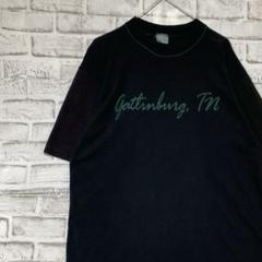 USA製90sヴィンテージTシャツ！シングルステッチ　ブラック半袖古着XL725