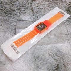 ✨アップルウォッチ 蛍光オレンジ Apple Watch スケルトン バンド⭐️