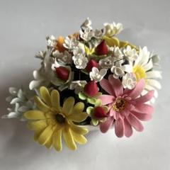 樹脂粘土　テーブルコサージュ　ハンドメイド
