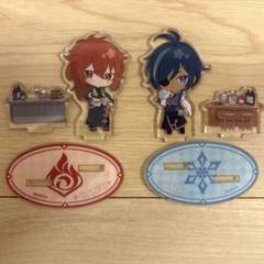 原神 アクキー ディルック ガイア スイパラ 2点セット 原神 ディルック ガイア スイパラ アクリルキーホルダー