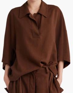 Dries Van Noten Oversize Slubbed Polo