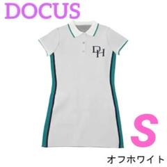 ドゥーカス　ドレス ニット ワンピース　S　ホワイト　新品　女子　ゴルフ　ウェア