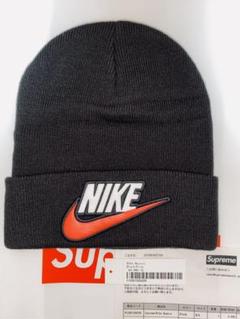 試着のみ 納品書付属 黒色 18aw Supreme Nike Beanie