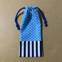 ハンドメイド　お箸袋　お箸入れ　歯ブラシ入れ　星　ストライプ