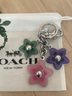 極美品　コーチ　キーホルダー　キーリング　チャーム　花　フラワー　紫 楽天市場】コーチ COACH キーホルダー レディース キーリング