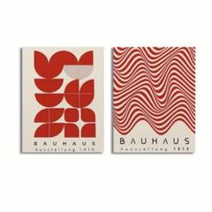 バウハウス　アート　ポスター　2枚　ミッドセンチュリー　レトロ　インテリア