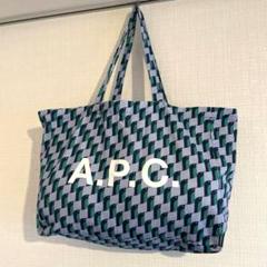 A.P.C.(アーペーセー) ペンギン柄トートバッグ ブルー 定価