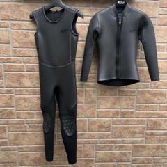 Fellow キッズウェットスーツ 140 ジャケット+ロングジョンセット FELLOW キッズ ロングジョン＆タッパーセット 3mm 110～160 全1
